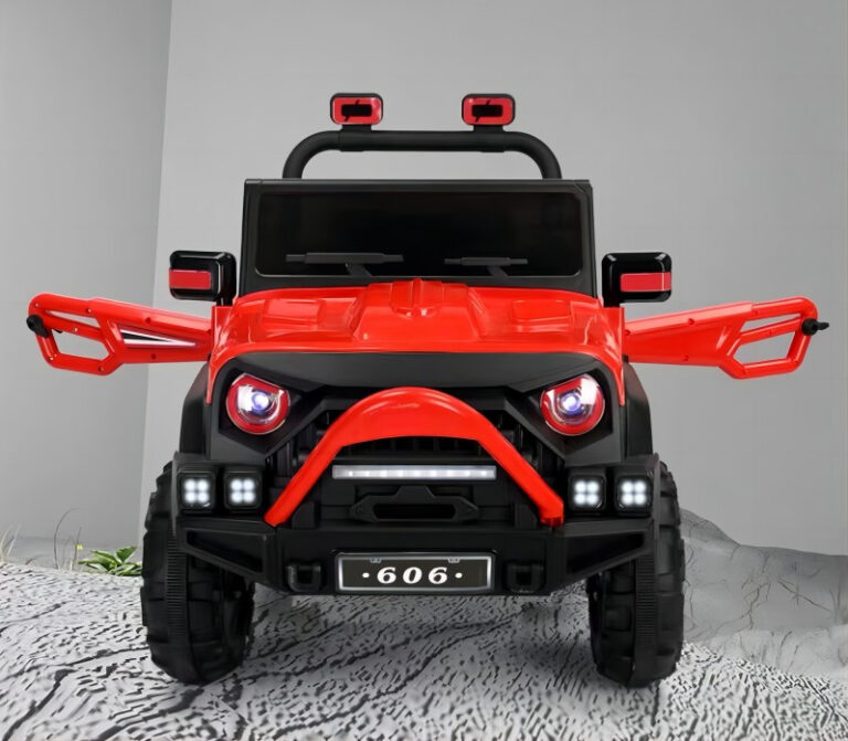 KIDS ELECTRIC RECHARGEABLE RIDE JEEP REMOTE CONTROLE 12 V, 3 MOTER , 2-7 YEARS, MODEL MDX 606