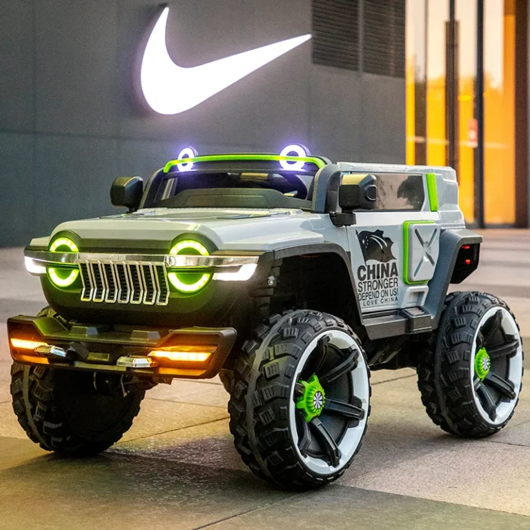 KIDS ELECTRIC RECHARGEABLE RIDE JEEP REMOTE CONTROLE 12 V, 4 MOTER + SWING, 2-10 YEARS, MODEL MB2323